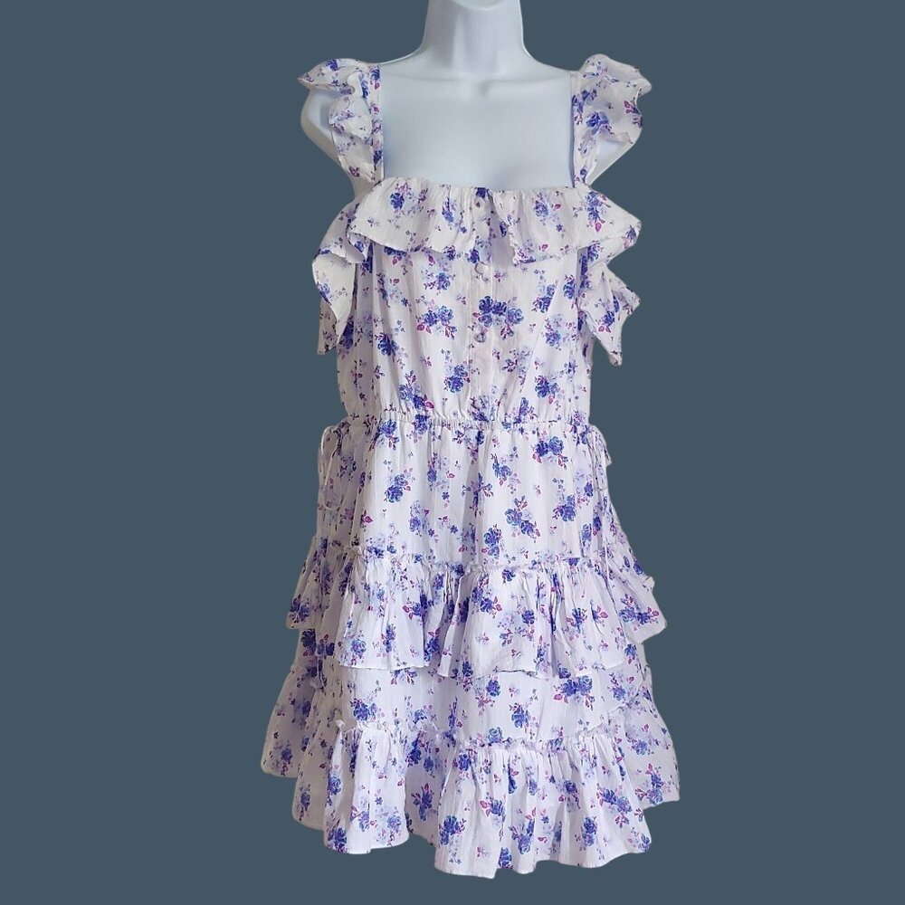 LoveShack Fancy for Target Women's Amalie Tiered Ruffle Dress Feminine Whimsy L